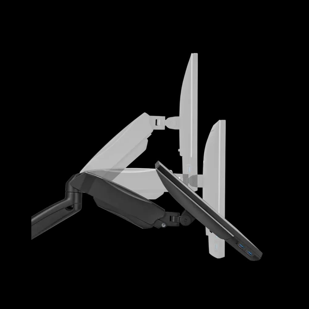 GAMEON GO-5008 Economy Spring-Assisted Wall Mounted Dual Monitor Arm For Gaming And Office Use, 17" - 32" - Image 7