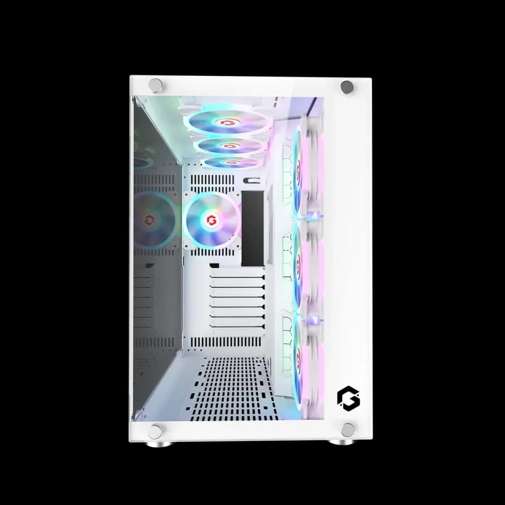 GAMEON Emperor Arctic II Series Mid Tower Gaming Case - White - Image 4