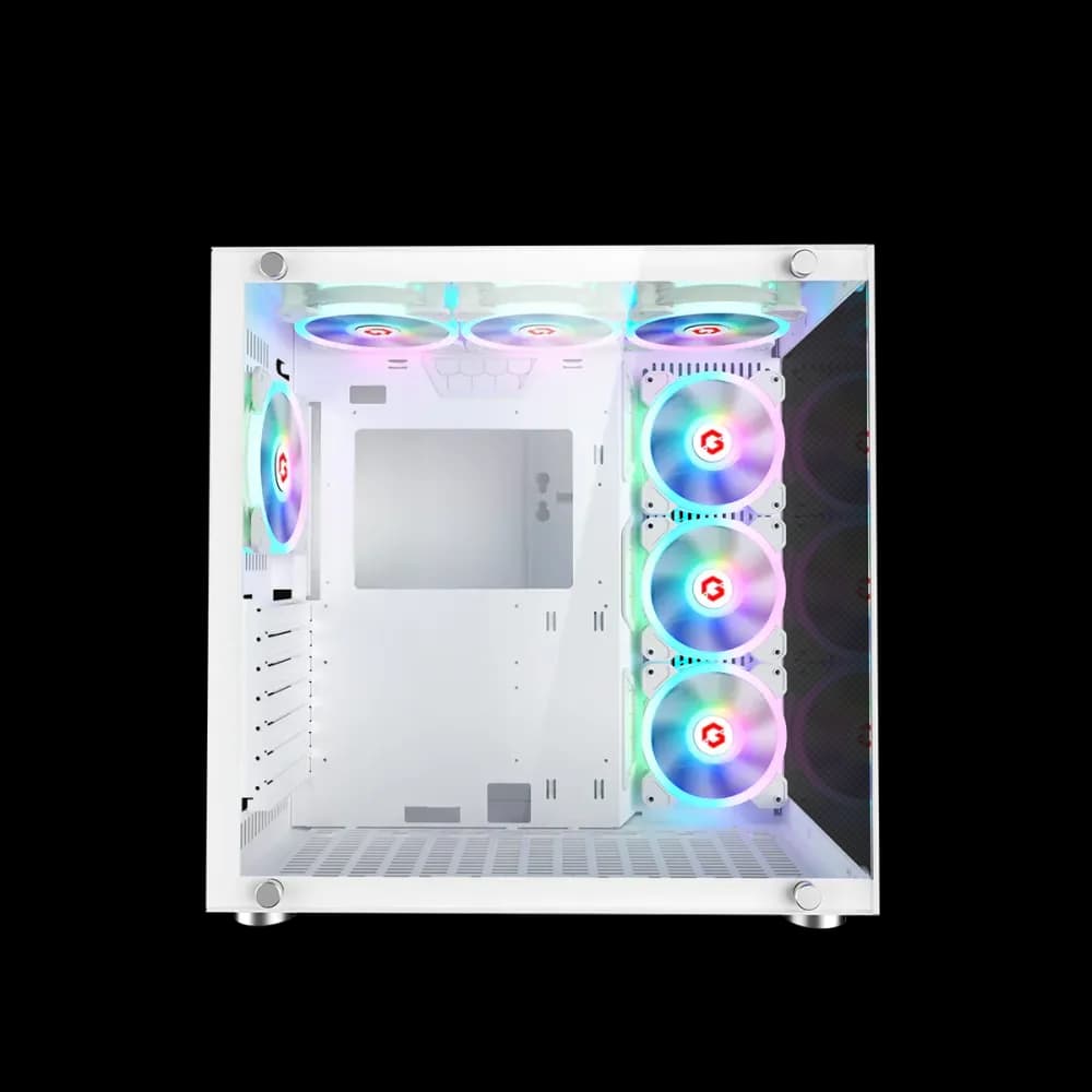 GAMEON Emperor Arctic II Series Mid Tower Gaming Case - White - Image 3