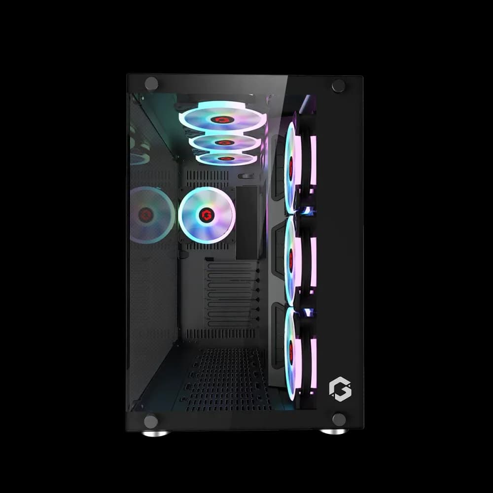 GAMEON Emperor Midnight II Series Mid Tower Gaming Case - Black - Image 5