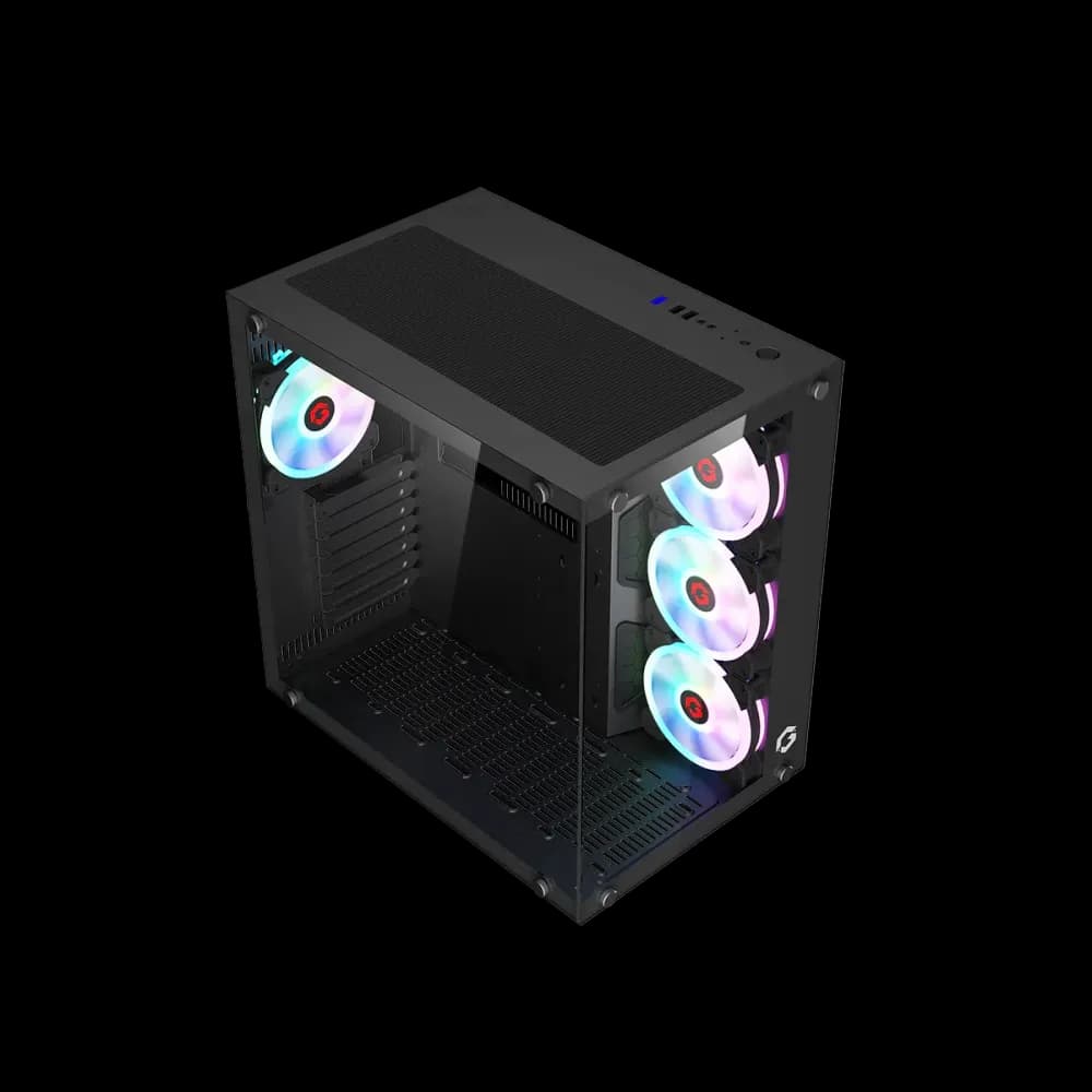 GAMEON Emperor Midnight II Series Mid Tower Gaming Case - Black - Image 6