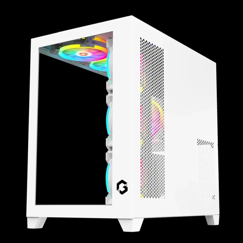 GAMEON Emperor Artic Series Mid Tower Gaming Case - White - Image 4