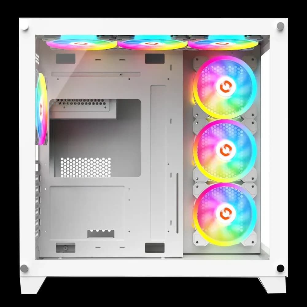 GAMEON Emperor Artic Series Mid Tower Gaming Case - White - Image 5
