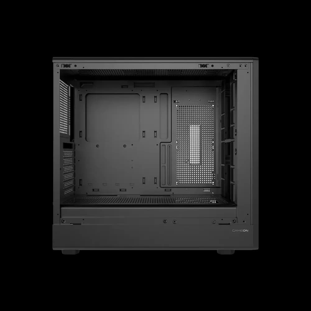 GAMEON TIMBERI Midnight Series ARGB + PWM Mid Tower Gaming Case - Wood/Black - Image 6