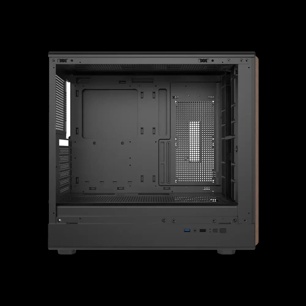 GAMEON TIMBER Midnight Series ARGB + PWM Mid Tower Gaming Case - Wood/Black - Image 2
