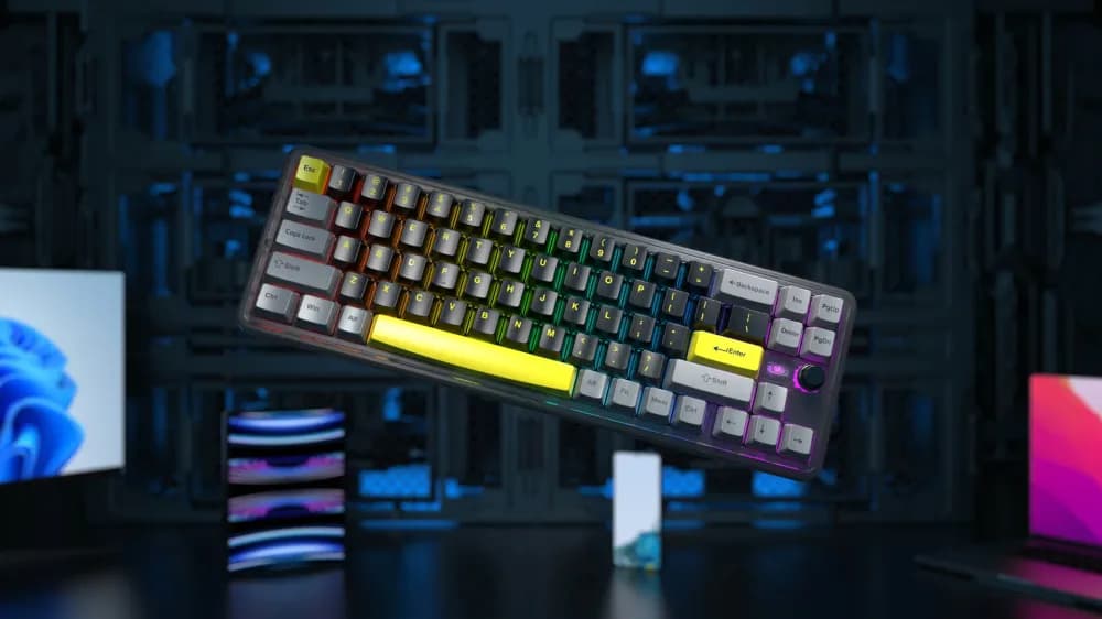FANTECH MAXFIT70 MK911 WIRELESS 65% MECHANICAL GAMING KEYBOARD VIBRANT UTILITY - Image 4