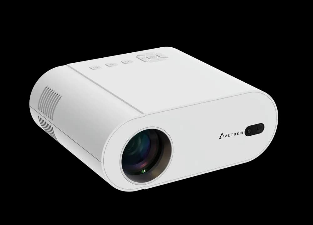 Avetron 1080P DLP Mini Projector – 200 ANSI Lumens, Android 7, 2GB+16GB, 4K Support, Dual-Band Wi-Fi, Bluetooth, Without built-in Battery - Image 1