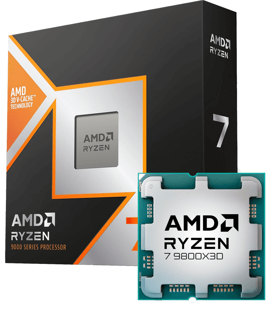 AMD RYZEN 7 9800X3D 8-Core, 16-Thread Desktop Processor Tray - Image 1