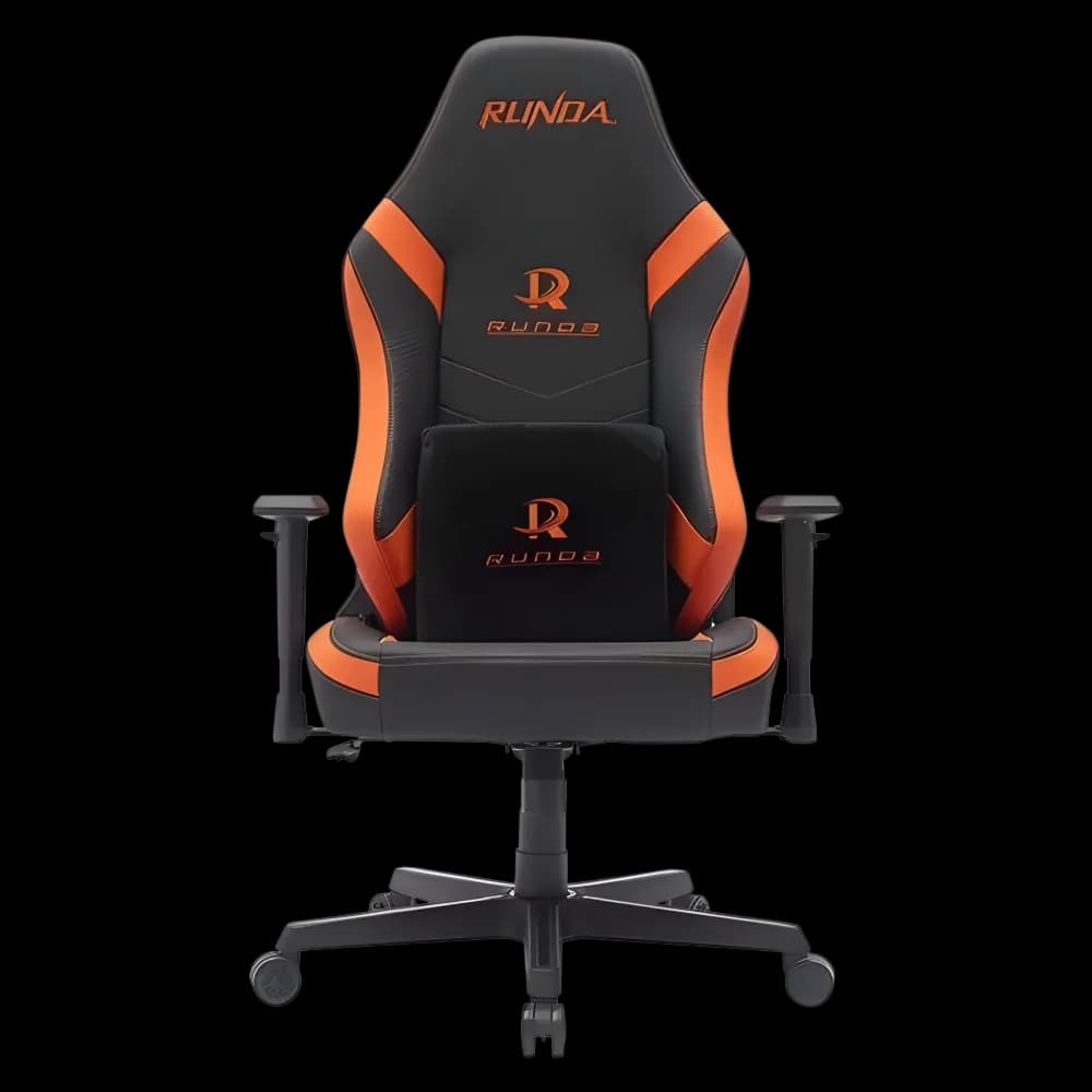 Runda Gaming Chair 1008 (Black / Orange) - Image 1