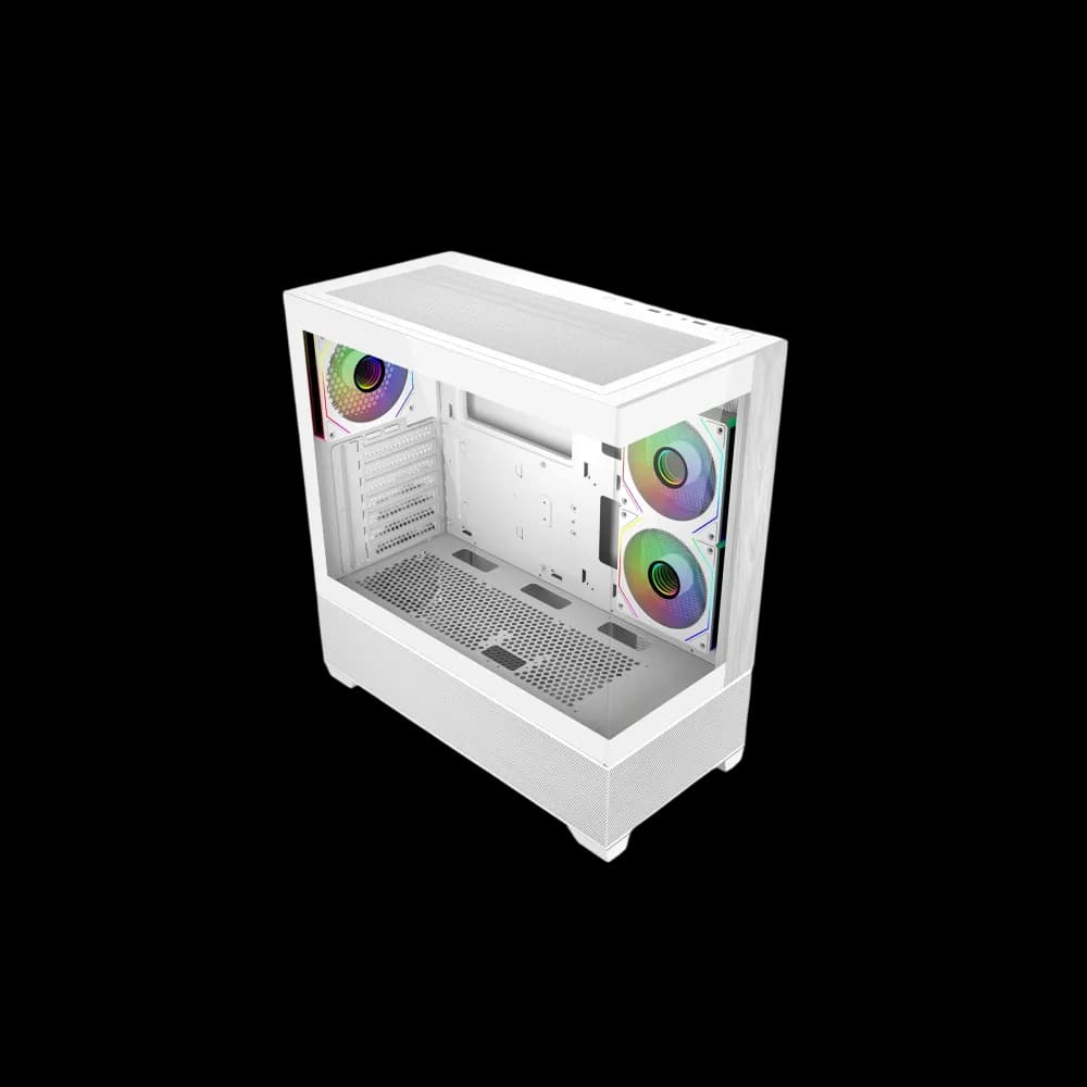 Cooler Master Master Elite 690 Wood ATX - White - Image 2