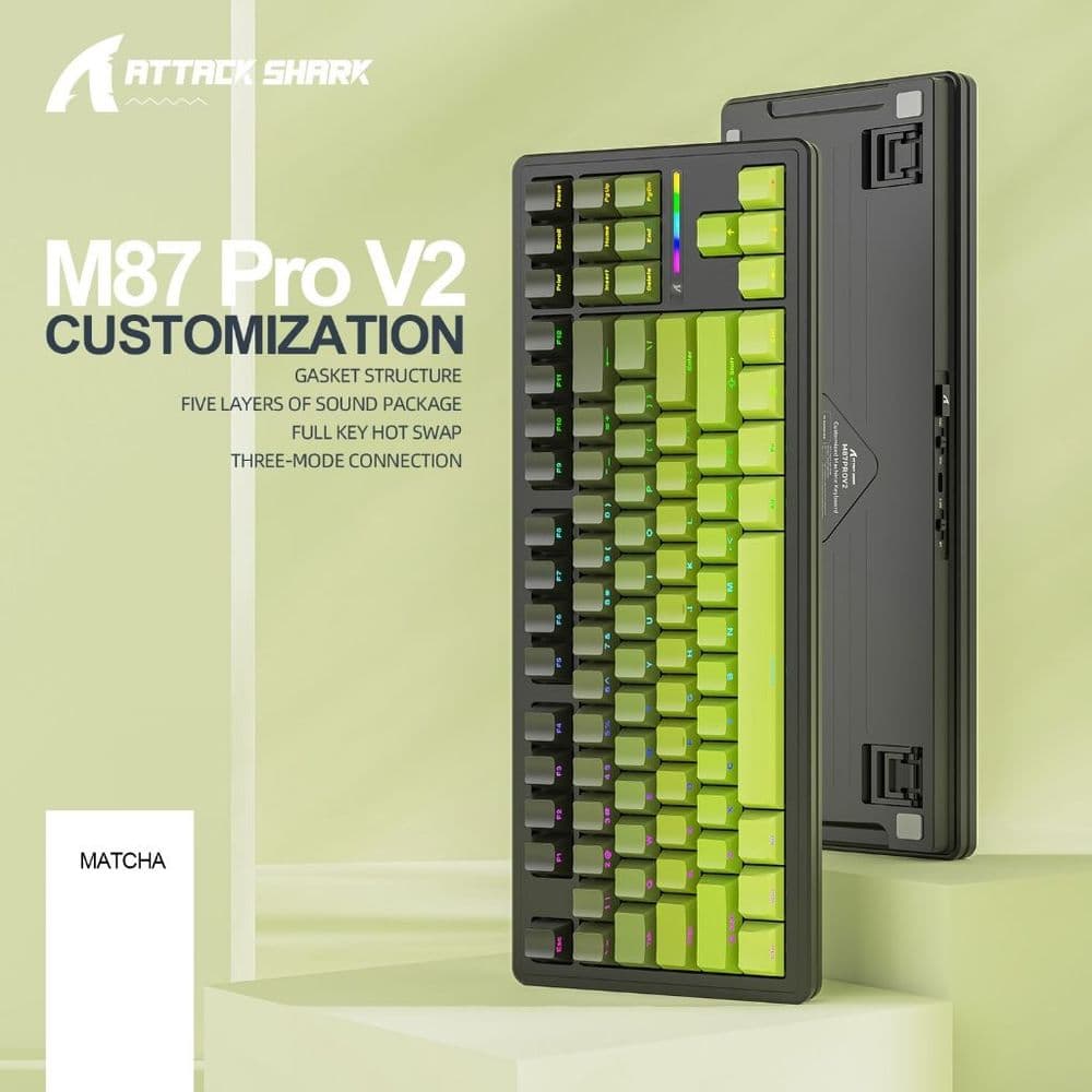 ATTACK SHARK M87 PRO V2 GreenTea - Image 5