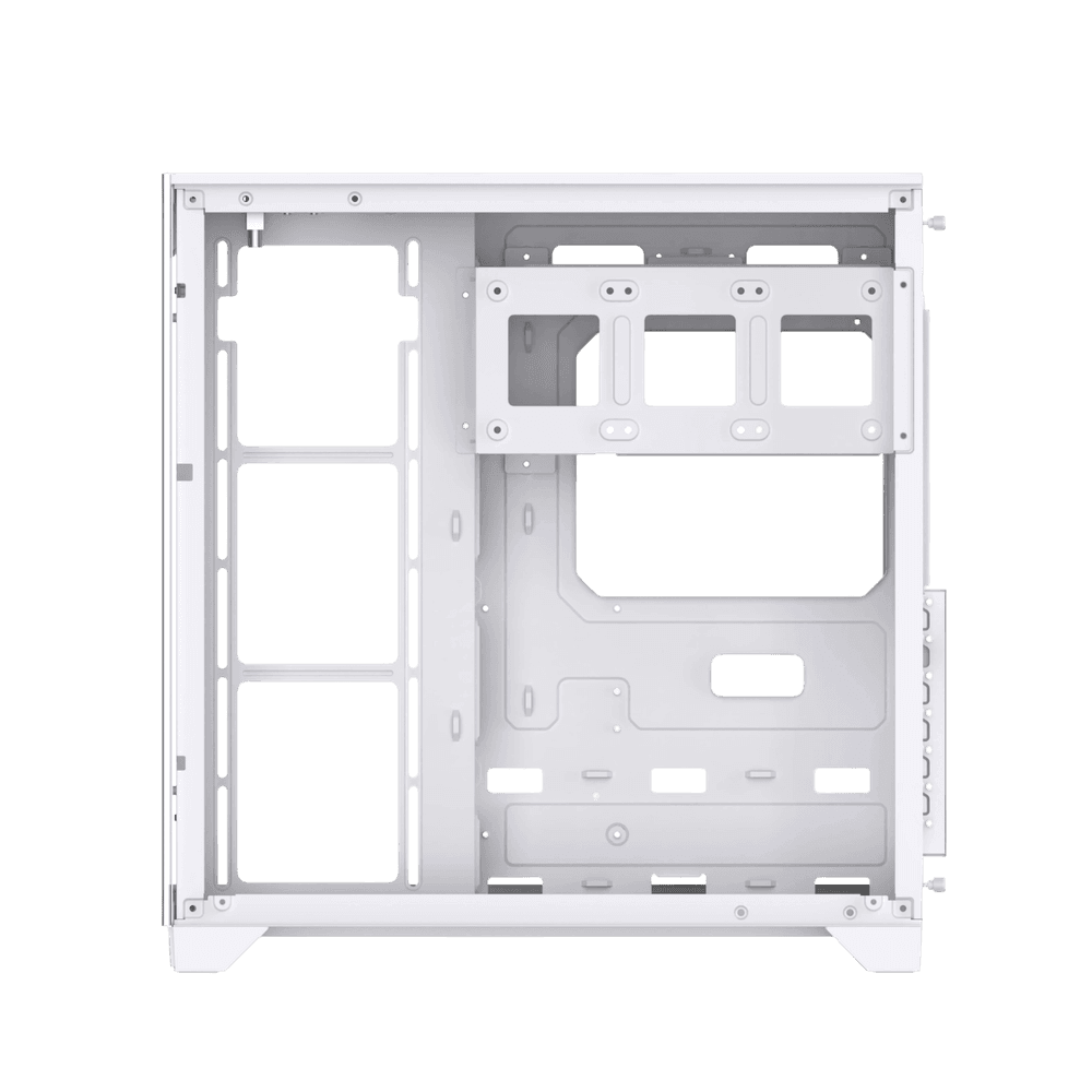 Zeus Z9 Pro Glass 4-Fan RGB Case (White) - Image 2