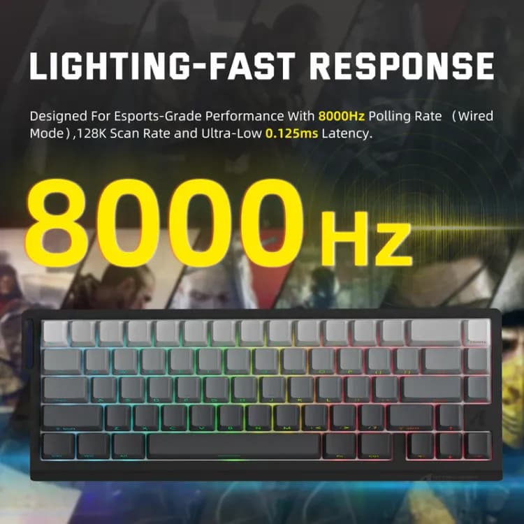 ATTACK SHARK X68PRO HE Wireless Rapid Trigger Keyboard Magnetic Switch - Image 2