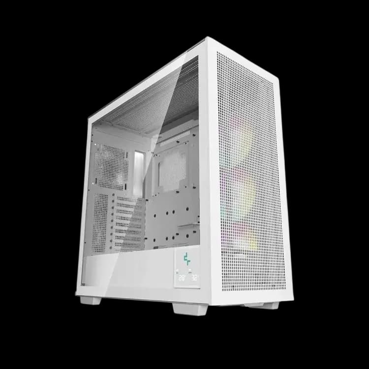 DeepCool Morpheus WH ATX+ Modular Airflow Housing Single and Double Chamber Configurations Dual Status Display 140 mm ARGB Fan - Image 1