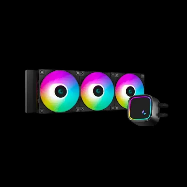 DeepCool LE720 Black 360mm ARGB CPU Liquid Cooler AIO, Support - Intel and AMD - Black - Image 1
