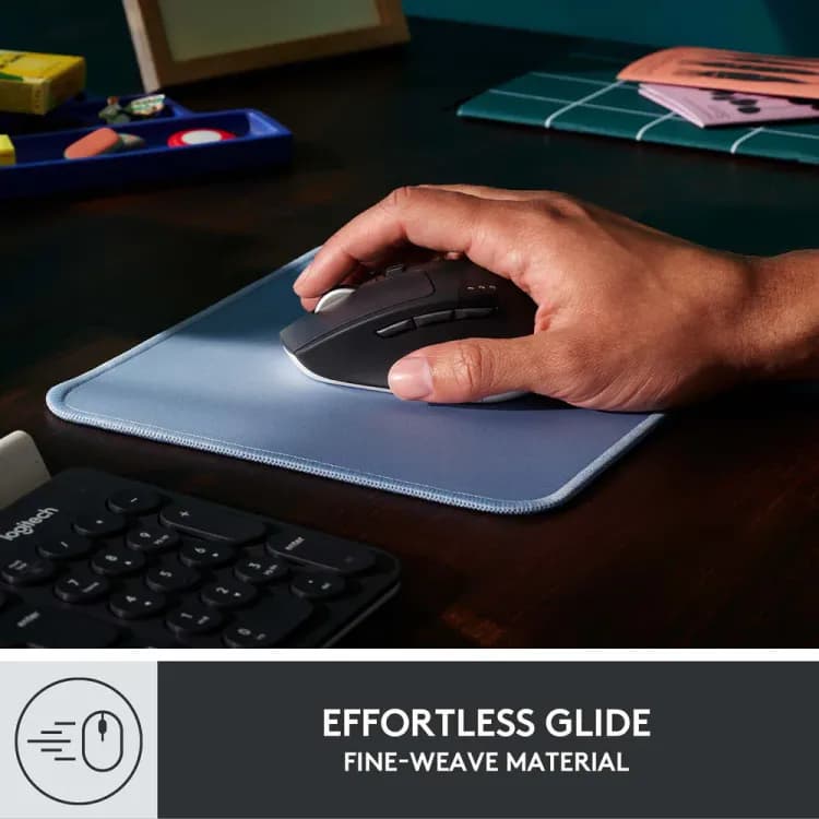 Logitech Studio Series Mouse Pad – Durable, Anti-Slip Polyester Surface with Spill-Resistant, Fray-Proof Edges for Gaming & Office Use - Image 5