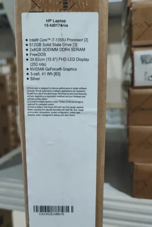 HP 15-FD0174 - Intel Core i7-1355U, RAM 16GB, SSD 512GB, NVIDIA MX570 2GB, 15.6 Inch FHD, Silver - Image 6