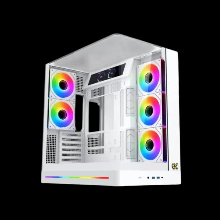 Case Xigmatek Pano II Arctic Mid Tower Case - White - Image 1