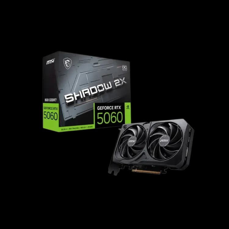Graphics Card MSI GeForce RTX 5060 SHADOW 2X OC - 8GB - Image 1