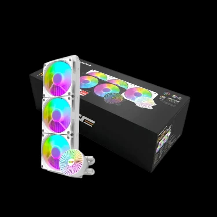 DarkFlash DC360 Liquid CPU Cooler - White - Image 1
