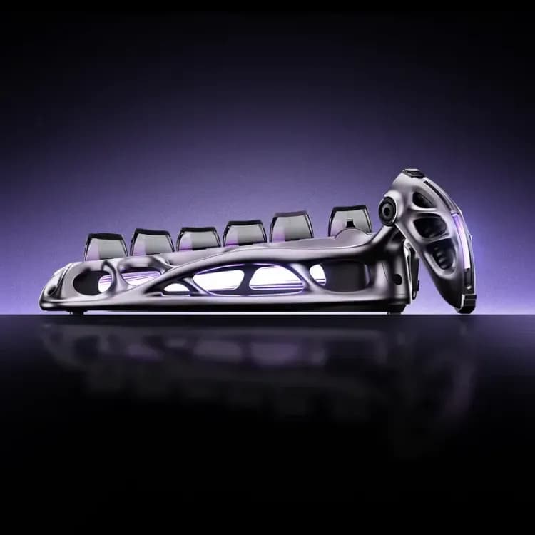 GravaStar Mercury V75 Pro Magnetic Iron Purple (wired) - Image 3