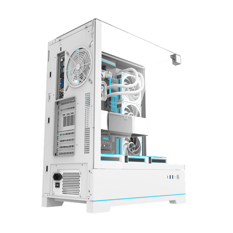Case DarkFlash DY450L Pro Mid Tower Case - White - Image 4