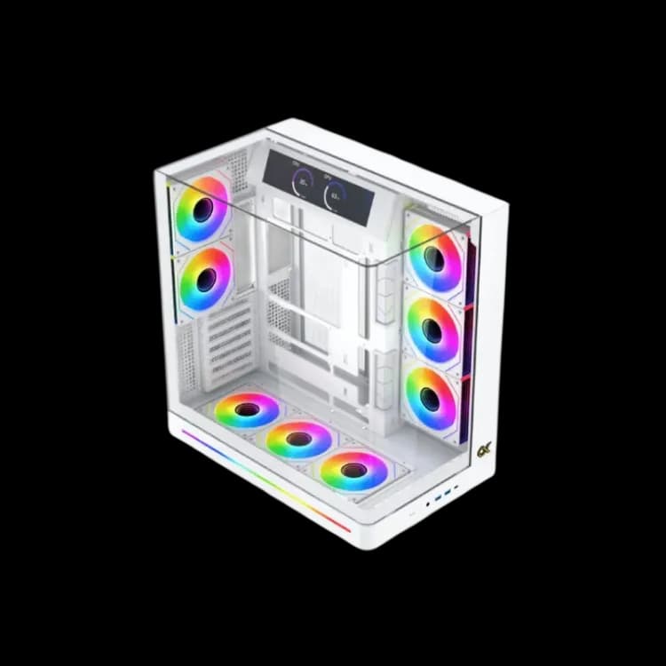Case Xigmatek Pano II Arctic Mid Tower Case - White - Image 2