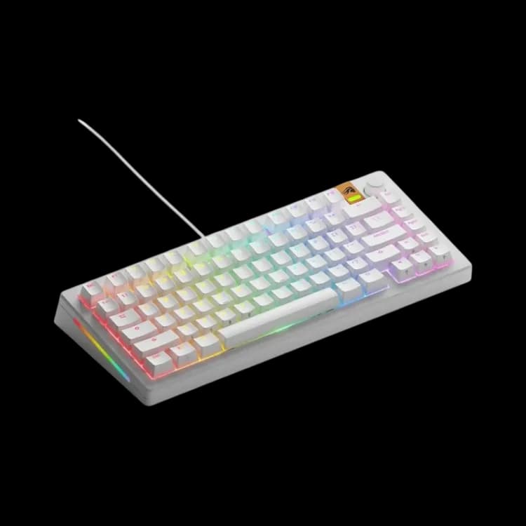 Glorious GMMK 3 HE 75% Gaming Keyboard - White - Image 1