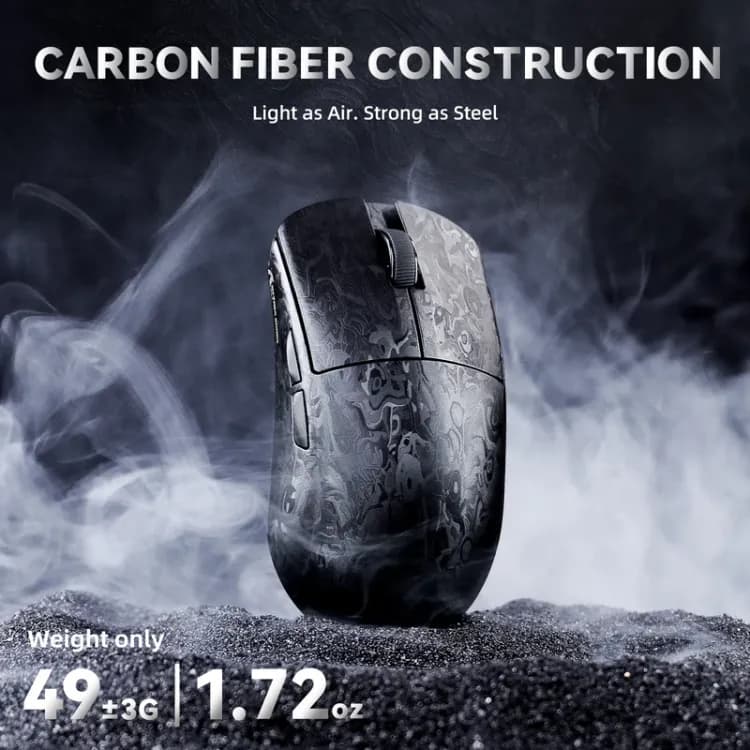 ATTACK SHARK R11 ULTRA Carbon Fiber Wireless 8K PAW3950MAX Gaming Mouse - Image 2