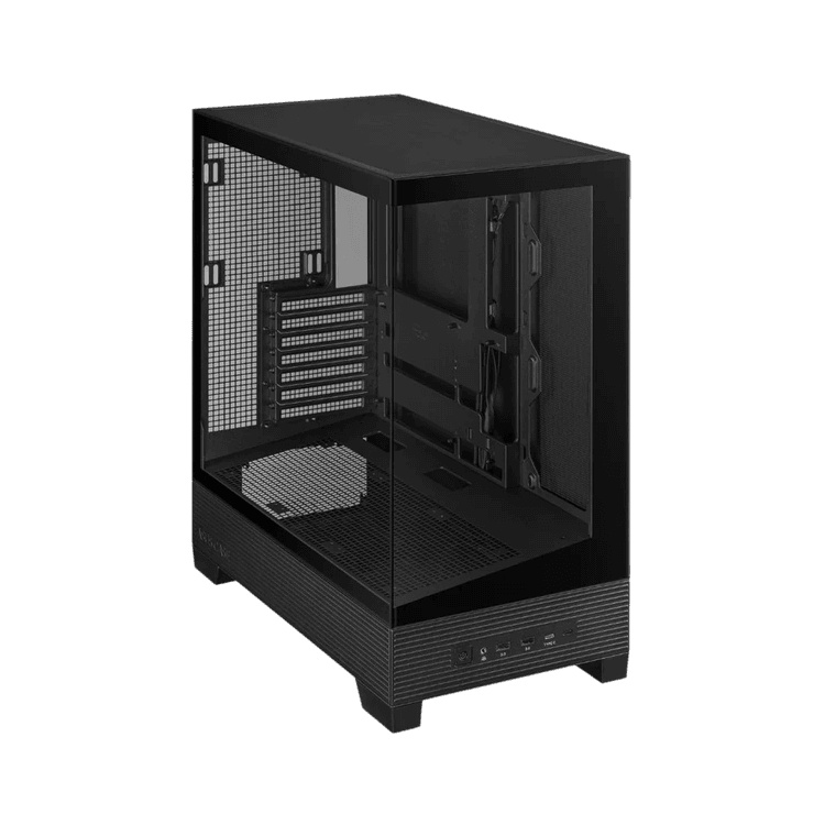 ASUS A31 PLUS ARGB Panoramic Gaming Case - BTF Compatible - Black - Image 3