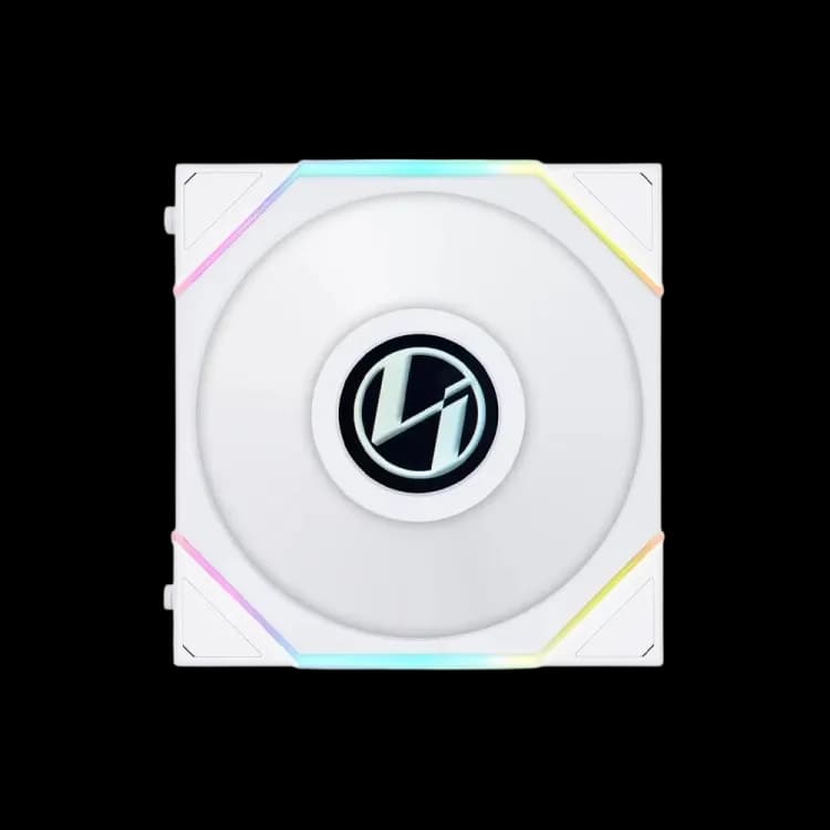 Lian Li UNI Fan TL LCD 120, Triple Pack, ARGB Fan -FDB Bearing- Daisy-Chain Style, Dual Zone Lighting Effects, with Controller - White - Image 3