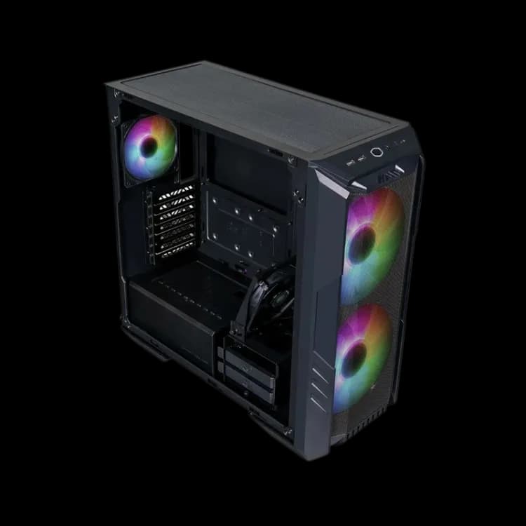Case COOLER MASTER HAF 500 Mid Tower 3 Fan - Black - Image 3