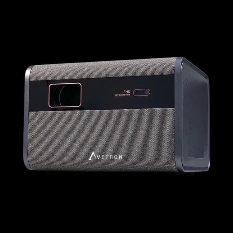Avetron Mini LED Projector – 1080P Native Resolution, 550 ANSI Lumens, Auto Focus, Android 11, 120″ Max Display, Dual 5W Speakers, 4K Support - Image 1
