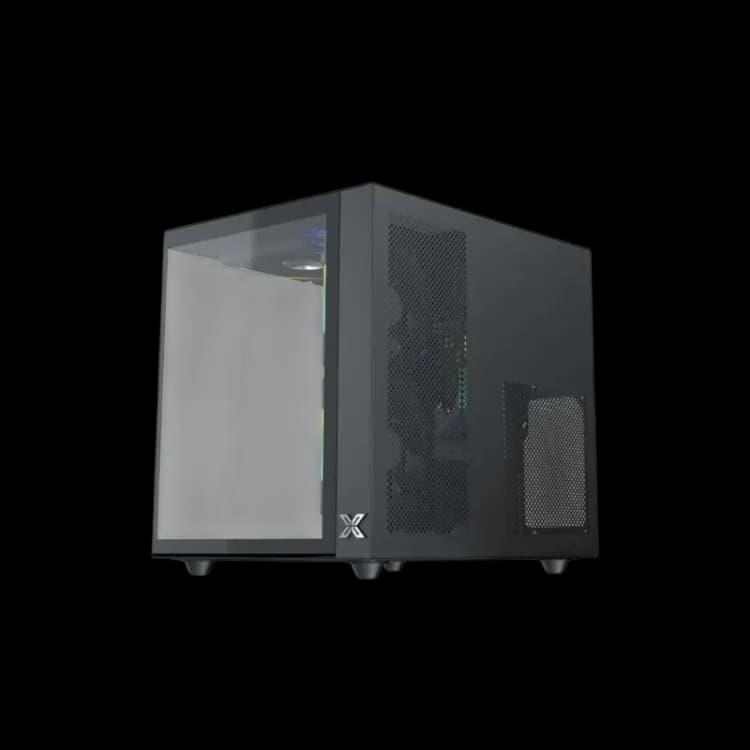 Case Xigmatek Aqua M Lite Micro Tower Case - Black - Image 4