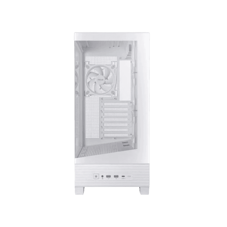 ASUS A31 PLUS ARGB Panoramic Gaming Case - BTF Compatible - White - Image 4