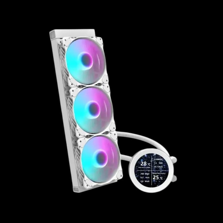 DarkFlash DN360S Liquid CPU Cooler - White - Image 2