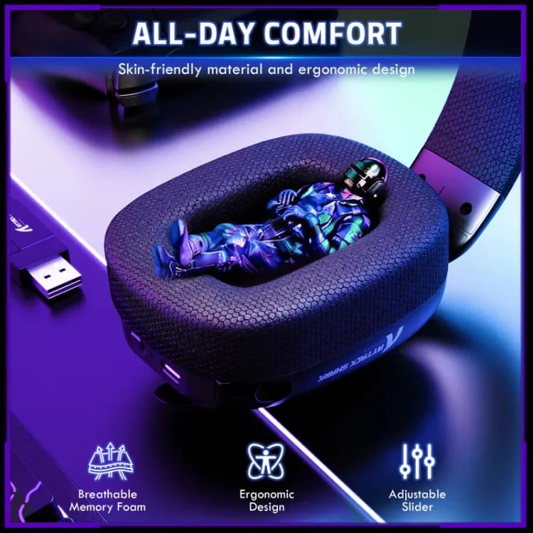 ATTACK SHARK L80PRO Wireless Gaming Headset - Image 6