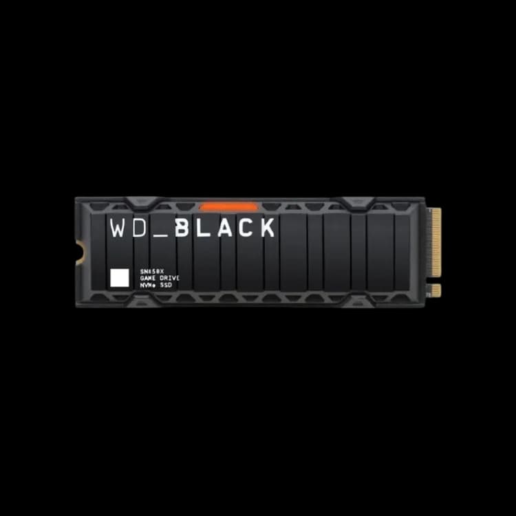 WD BLACK SN850 1TB with Heatsink , 7300MB/s M.2 NVME , PCIe 4.0 - Image 1