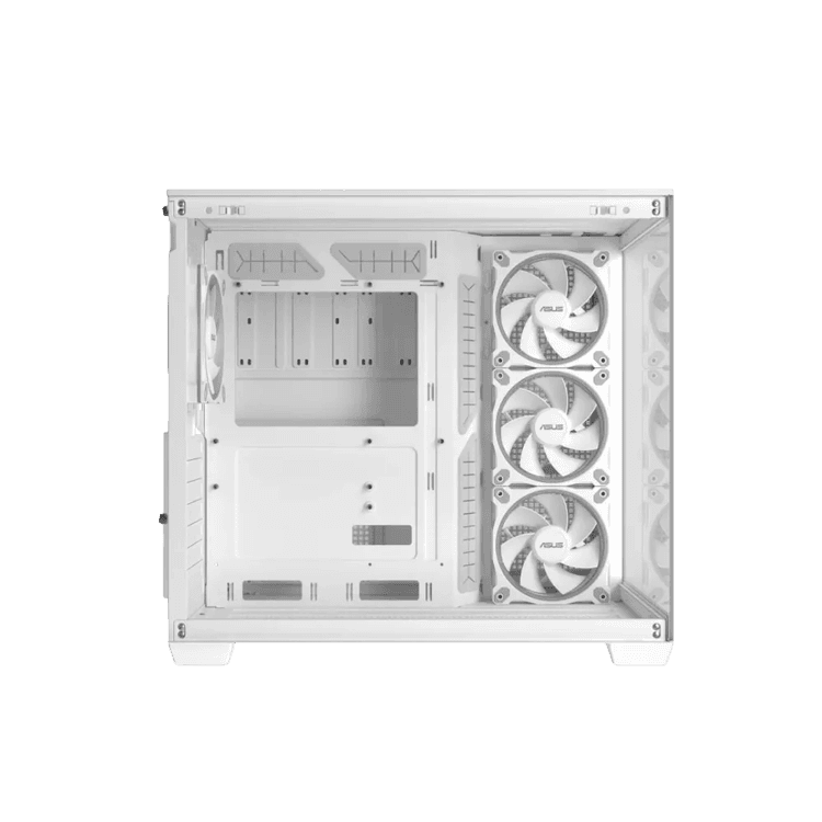 ASUS A32 PLUS ARGB Panoramic Gaming Case - White Edition - Dual-Chamber Mid-Tower - Image 2