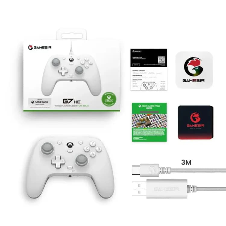 GameSir G7 HE Xbox Wired Controller - White - Image 4