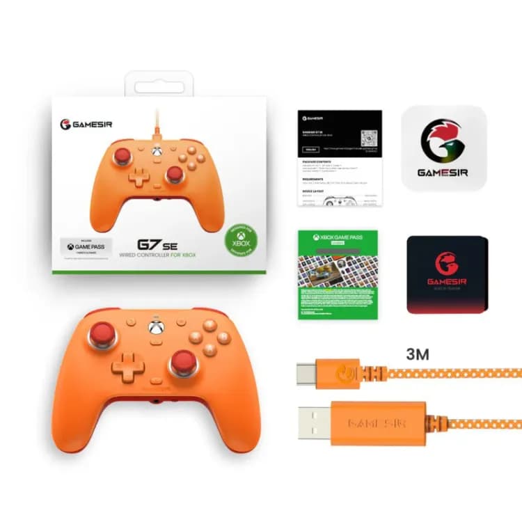 GameSir G7 SE Xbox Wired Controller - Vibrant Orange - Image 4