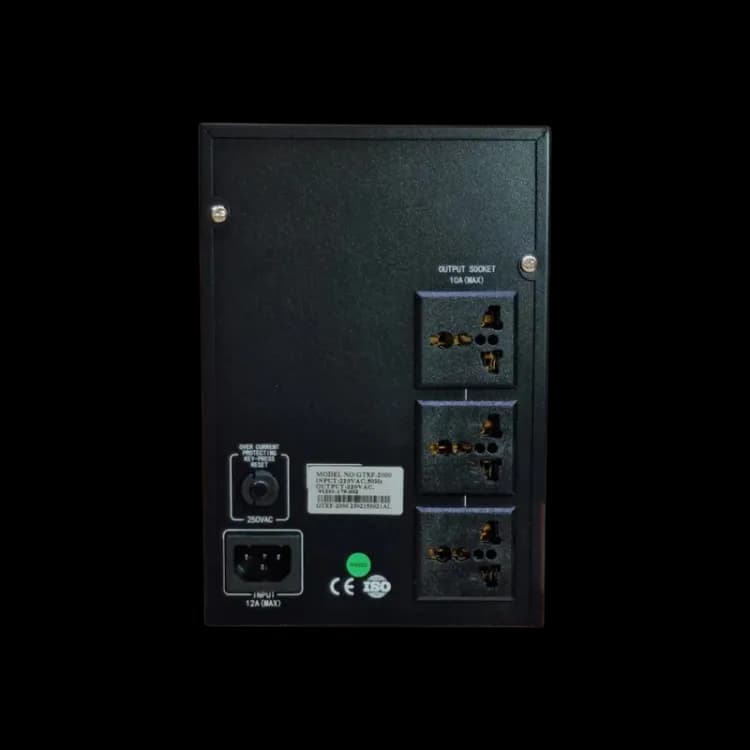 UPS Gaming GeTX GTXF-2000 (2000VA, 2KV) Line interactive, 12V-12A *2 Battery, Red Box - Image 3