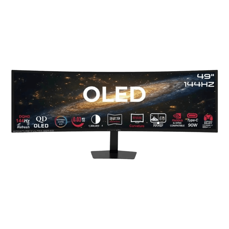 GAMEON 49In Curved QD OLED, 144Hz 0.03ms GOM49DQDOLD144