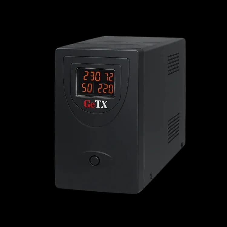 UPS GeTX GXK-2000-C (2000VA, 2KV) Line interactive , 12V9Ax2 Battery - Yellow Box - Image 2