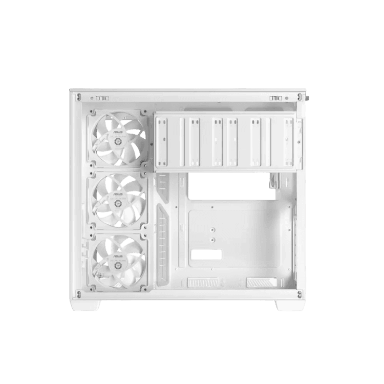 ASUS A32 PLUS ARGB Panoramic Gaming Case - White Edition - Dual-Chamber Mid-Tower - Image 6