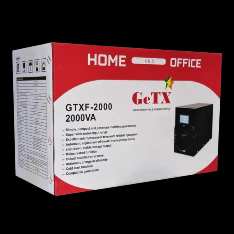 UPS Gaming GeTX GTXF-2000 (2000VA, 2KV) Line interactive, 12V-12A *2 Battery, Red Box - Image 4