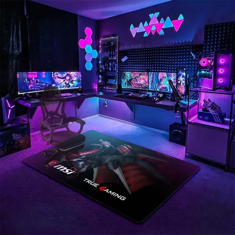 MSI Gaming Chair & Floor Mat, Large Gaming Floor Mat - 160cm X 90cm - Image 3