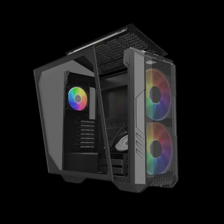 Case COOLER MASTER HAF 500 Mid Tower 3 Fan - Black - Image 2