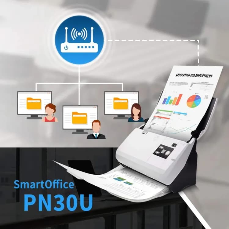 Plustek SmartOffice PN30U Duplex Networkable Document Scanner - Image 5