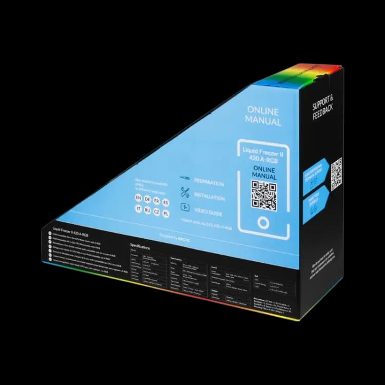 Arctic Liquid Freezer II 420 A-RGB AIO Cooler - Image 6